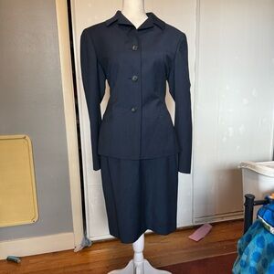 Navy blue suit set women’s